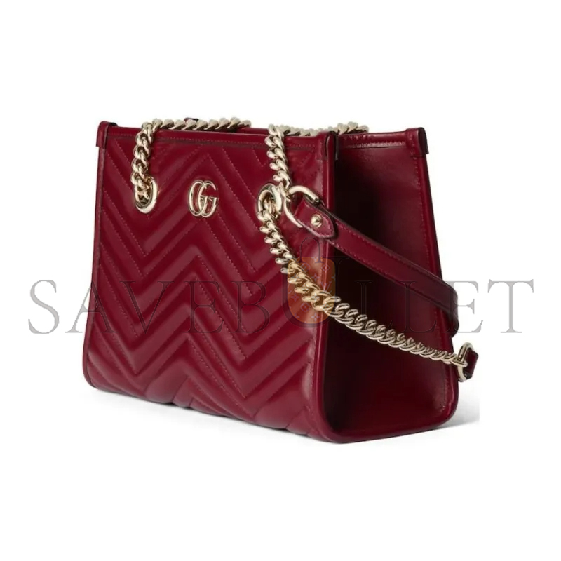 GUCCI GG MARMONT LEATHER TOTE BAG 779727 (26.5*18.5*12.5cm)